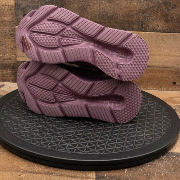 SKECHERS FOAMIES PLATFORM WOMENS CLOGS PURPLE FAUX FUR LINED SLIP ON SIZE 6 - Picture 4 of 9